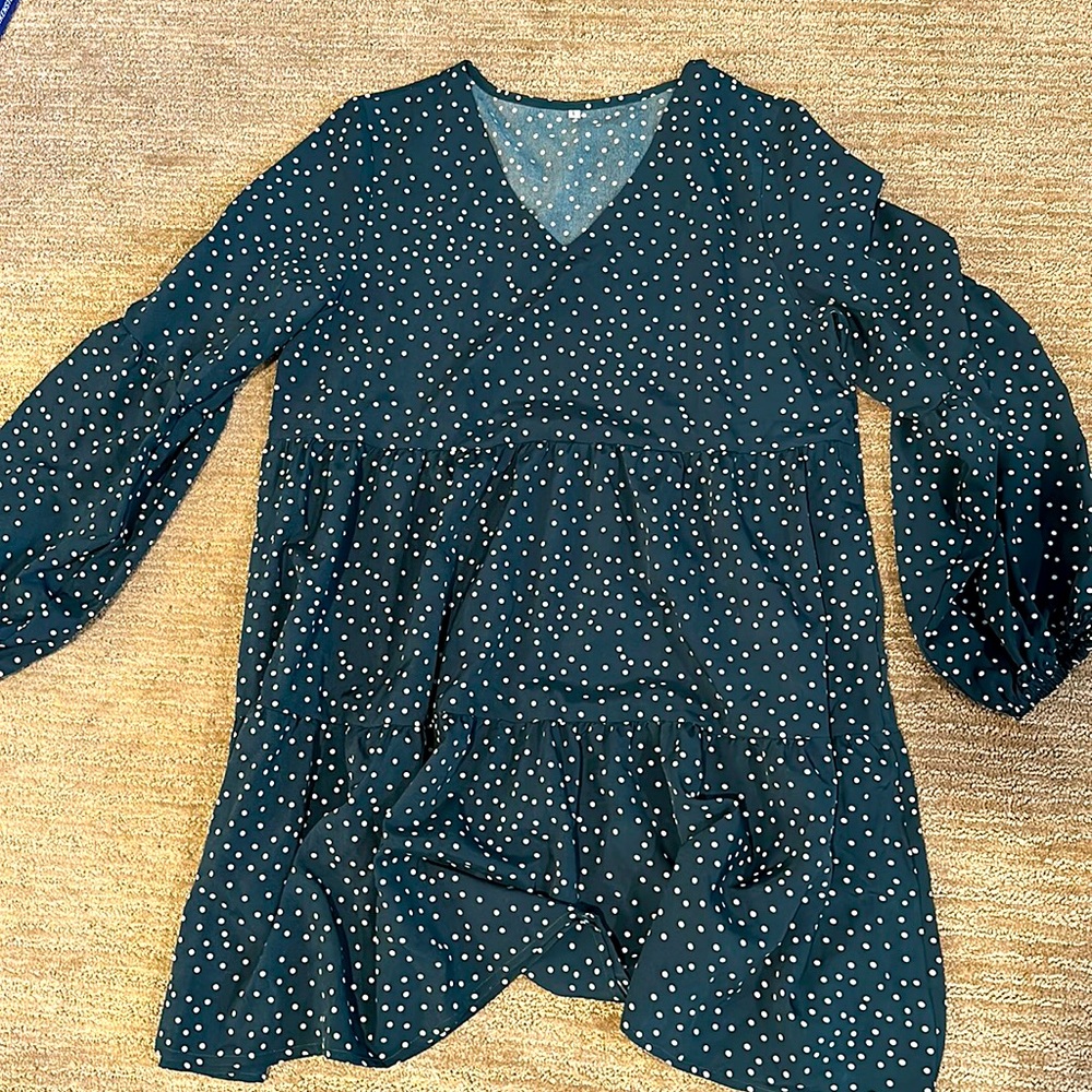 Long sleeve ruffle dress